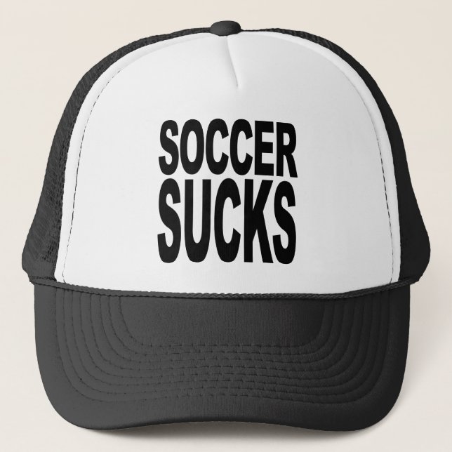 Soccer Sucks Trucker Hat (Front)