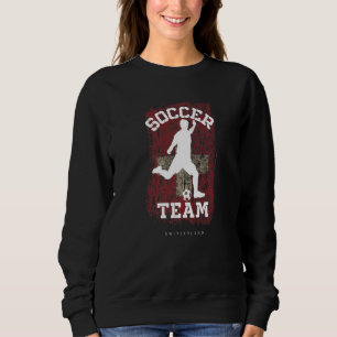 Soccer Switzerland Flag Football Team Soccer Playe Sweatshirt