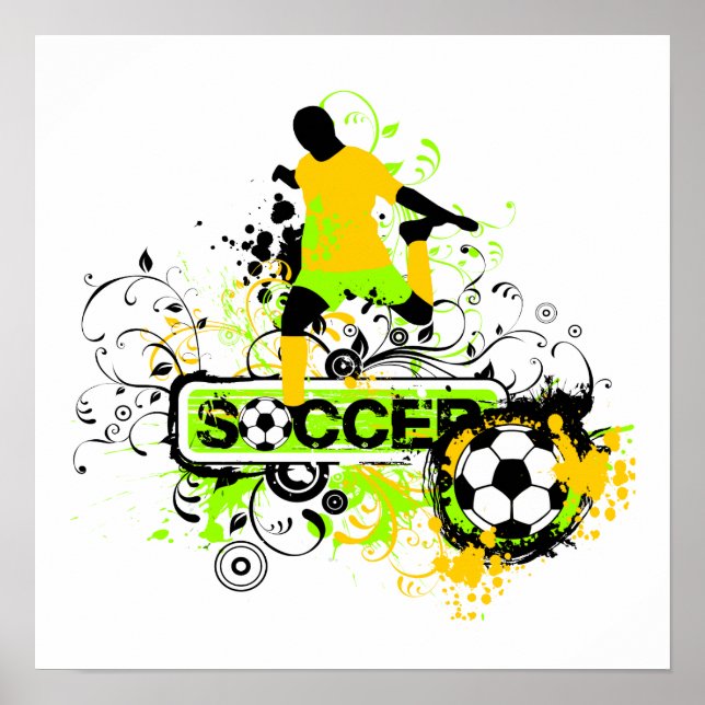 Soccer T shirts and Gifts Poster (Front)