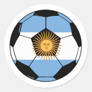 Soccer Team Argentina Classic Round Sticker