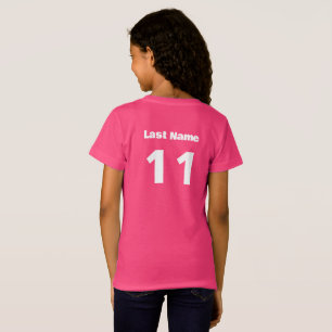 Soccer Team Kids Custom League Uniform - Girls T-Shirt