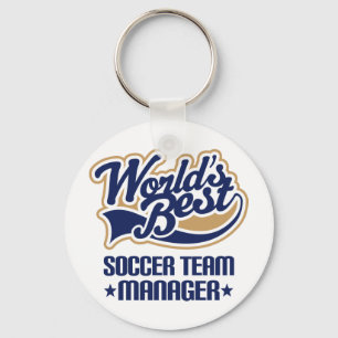 Soccer Team Manager Gift Key Ring