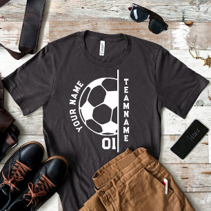 Soccer Team Mum Dad Player Name Football Player T-Shirt