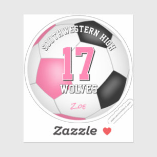 soccer team name girls pink black