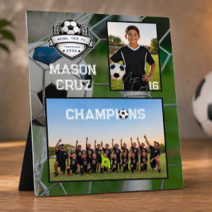 Soccer Team Photo Memory Mate Plaque
