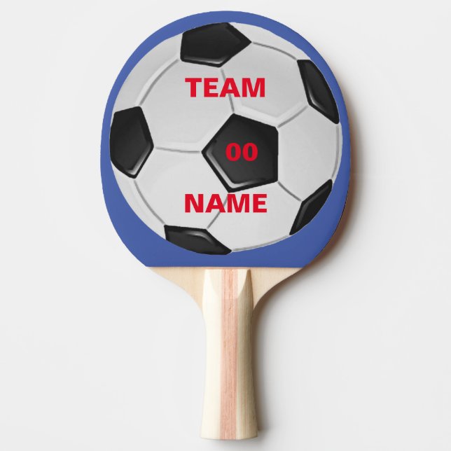 Soccer Team Ping Pong Paddle (Front)