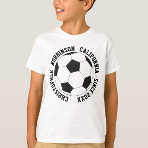 Soccer Team Player Travel Holidays Personalised T-Shirt
