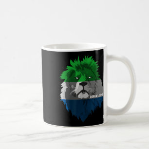 Soccer Team Sierra Leone National Pride Lion Flag Coffee Mug