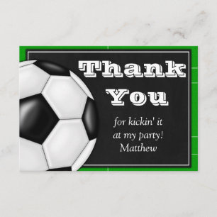 Soccer Thank You Card for Soccer Players