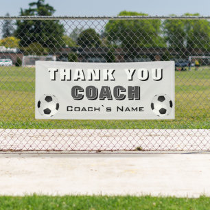 Soccer Thank you Coach  Banner