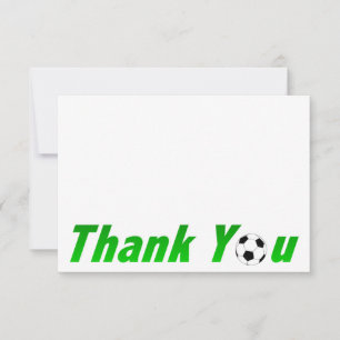 Soccer Thank you note cards