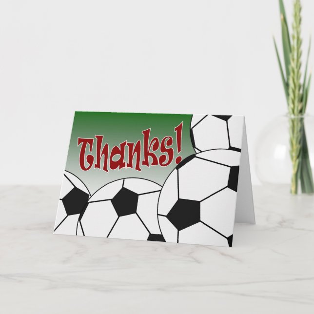 Soccer - Thank You! You Card (Front)