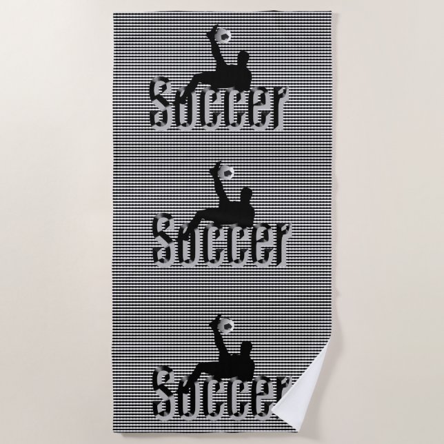 Soccer The Game, Beach Towel (Front)