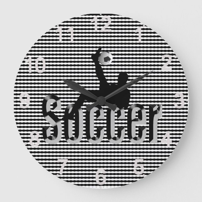 Soccer The Game, Large Wall Clock (Front)