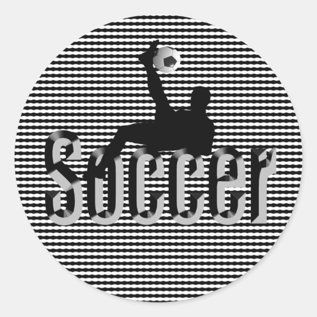 Soccer The Game, Round Stickers (Front)