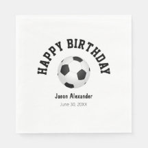 Soccer Theme Birthday Party Paper Napkins