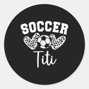Soccer Titi Matching Family Soccer Classic Round Sticker
