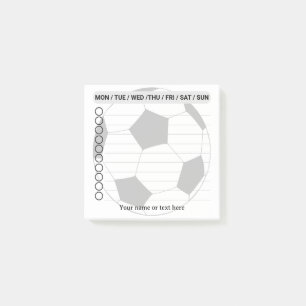 Soccer To do list Post-it Notes