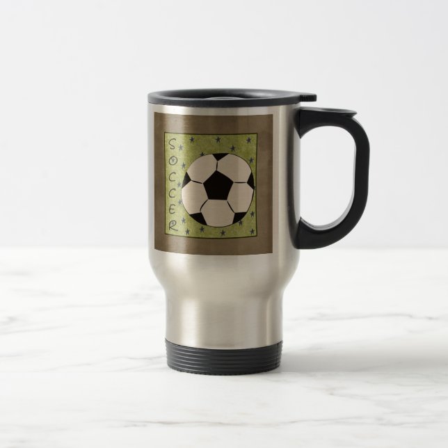 Soccer travel mug (Right)