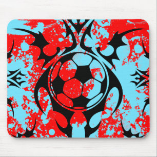 soccer. tribal. mouse mat