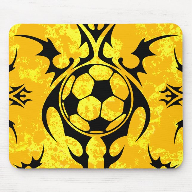 soccer. tribal. mouse mat (Front)