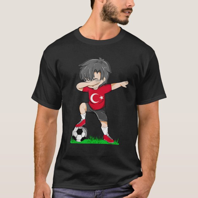Soccer Turkey Jersey Turkish Flag Football Boys Me T-Shirt (Front)