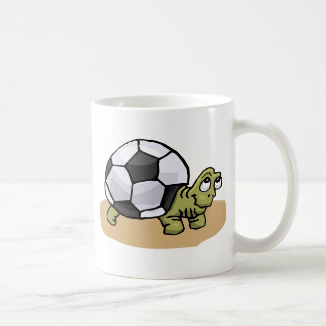 Soccer Turtle Coffee Mug (Right)
