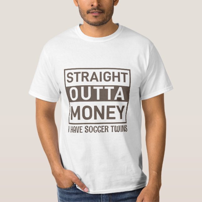Soccer Twins Dad’s White Tee (Front)