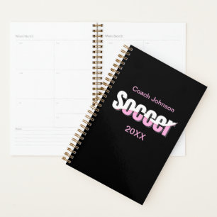 Soccer Typography Modern Art Abstract Swish Planner