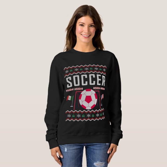 Soccer Ugly Christmas Sweater (Front Full)