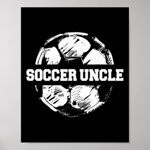 Soccer Uncle Funny Sketch Split Soccer Ll Sports F Poster
