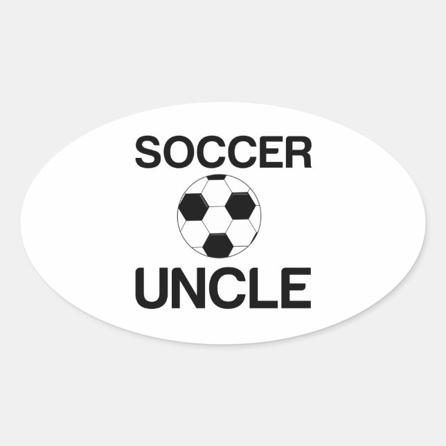 SOCCER UNCLE OVAL STICKER (Front)