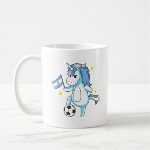 Soccer Unicorn Argentina Jersey Design Argentinian Coffee Mug