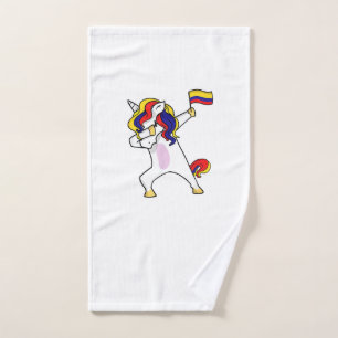 Soccer Unicorn Colombia Jersey Design Colombian Fo Hand Towel