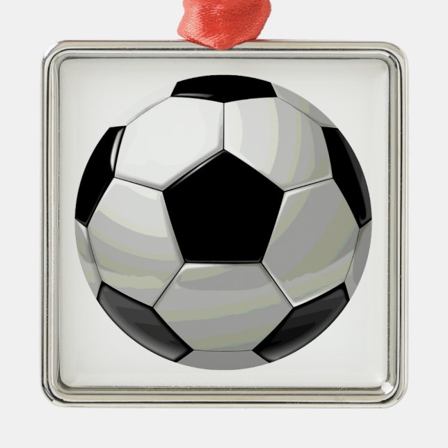 Soccer Unique Artwork Metal Tree Decoration (Front)