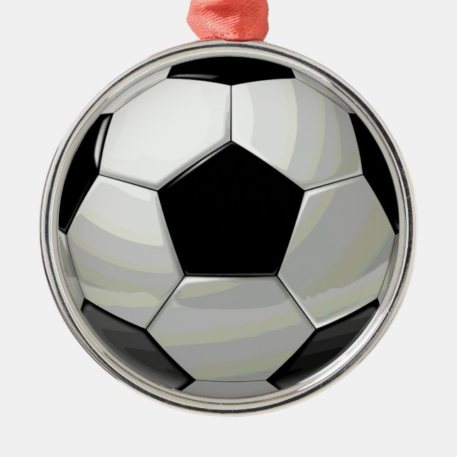 Soccer Unique Artwork Metal Tree Decoration (Front)