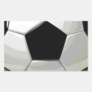 Soccer Unique Artwork Rectangular Sticker