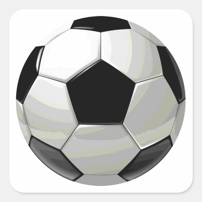 Soccer Unique Artwork Square Sticker (Front)