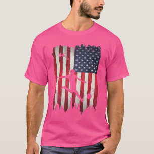 Soccer USA American Flag 4th of July Patriotic Spo T-Shirt