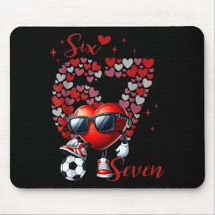 Soccer Valentine 6 7 Meme Funny Heart Sungles Cool Mouse Mat