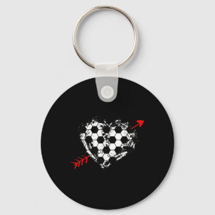 Soccer Valentines Day Soccer Byll Cupid &#; S Arr Key Ring