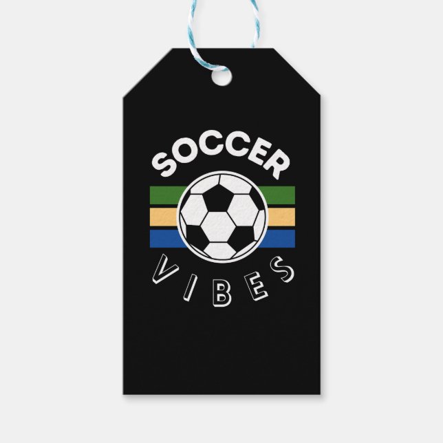 Soccer Vibes Gift Tags (Front)