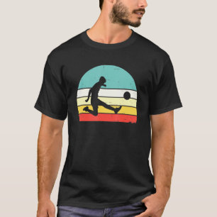 Soccer Vintage Silhouette 60s 70s Retro  Sports T-Shirt