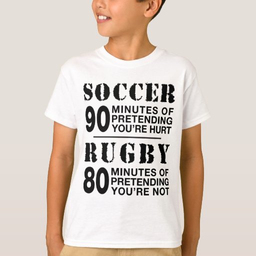 Soccer vs Rugby T-shirt