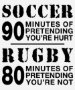 Soccer vs Rugby T-shirt - 15.30 Soccer vs Rugby T-shirt