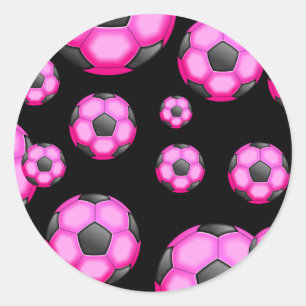 Soccer Wallpaper Classic Round Sticker