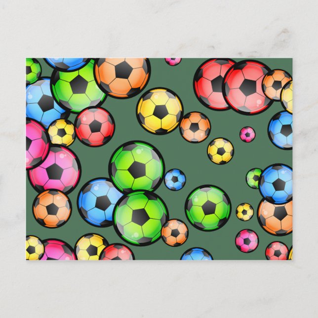 Soccer Wallpaper Postcard (Front)