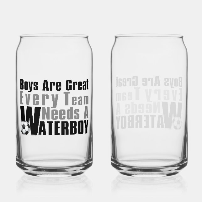 Soccer Waterboy Can Glass (Front)