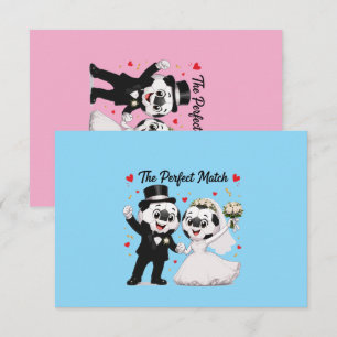 Soccer Wedding Couple Thank You Card