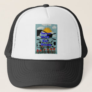 Soccer WIFI Eat Dream – Fun Sports Art Print Trucker Hat
